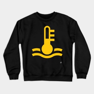 Geo3Doodles Temp Warning Crewneck Sweatshirt